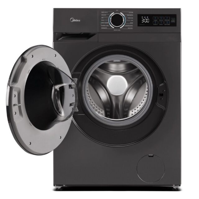 Midea MF110W100BA10TU 10Kg 1400 Spin Washing Machine - Graphite