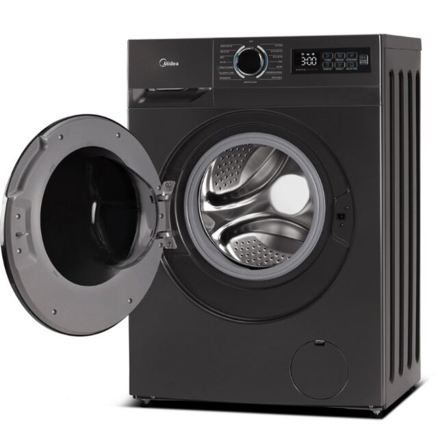 Midea MF110W100BA10TU 10Kg 1400 Spin Washing Machine - Graphite