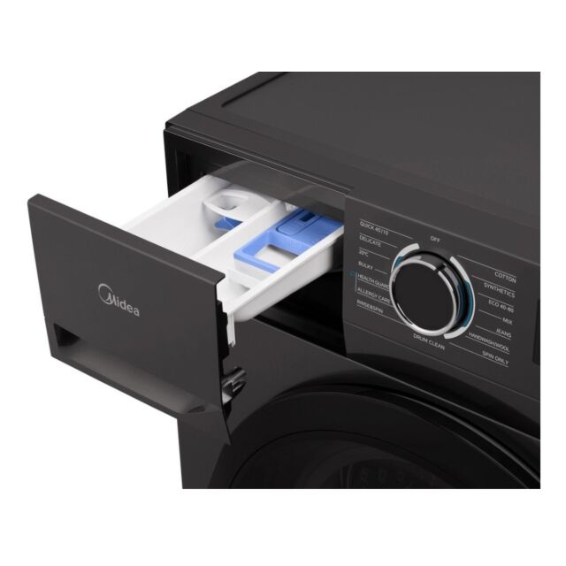Midea MF110W100BA10TU 10Kg 1400 Spin Washing Machine - Graphite