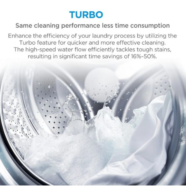 Midea MF110W100BA10WU 10Kg 1400 Spin Washing Machine - White