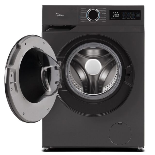 Midea MF110W80BA10TUK 8Kg 1400 Spin Washing Machine - Graphite