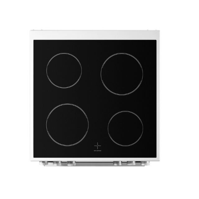 Midea MFO24EME4R118-W H 60Cm Double Oven Cooker With Ceramic Hob - White