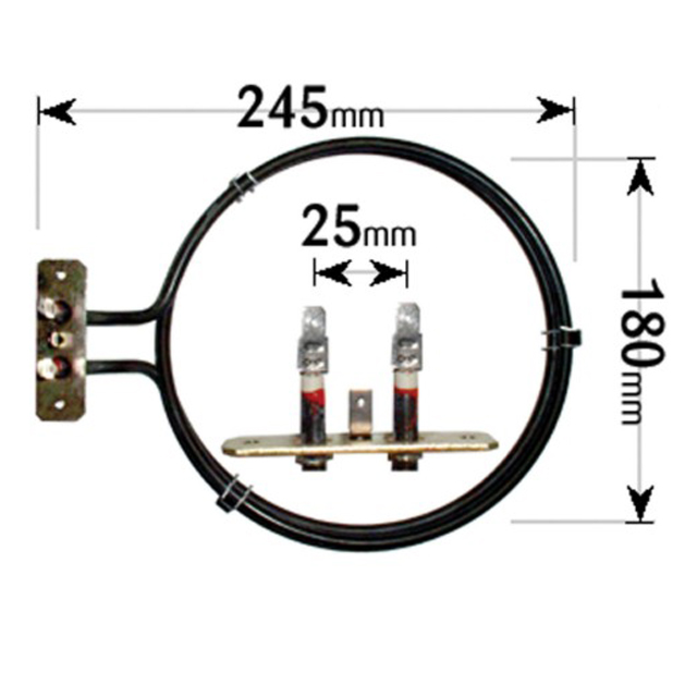 Miele Cooker Fan Oven Element 2 Turn 2500W ELE2030