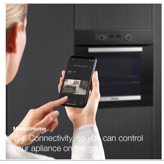Miele H 2465 BP 59.5Cm Built In Electric Single Oven - Black & Stainless Steel