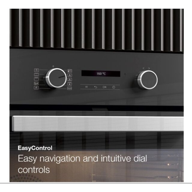 Miele H 2465 BP 59.5Cm Built In Electric Single Oven - Black & Stainless Steel