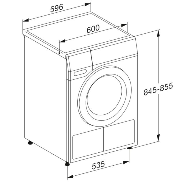 Miele TEA525 WP Tea525 8Kg Heat Pump Tumble Dryer - White