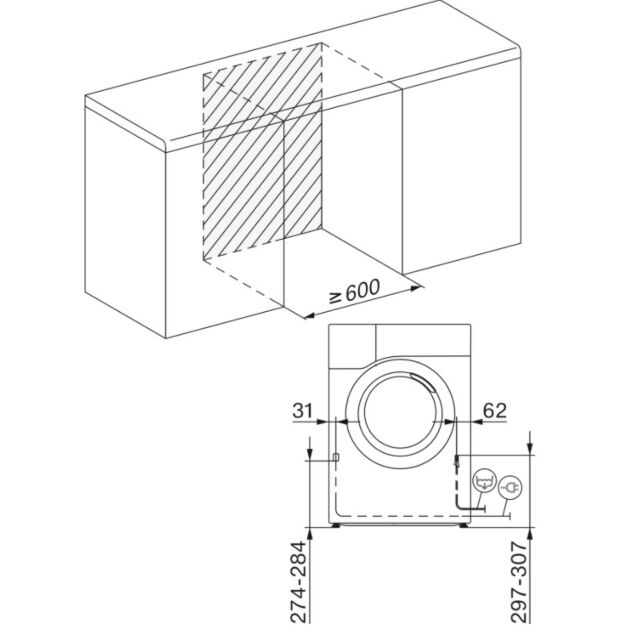 Miele TEA525 WP Tea525 8Kg Heat Pump Tumble Dryer - White