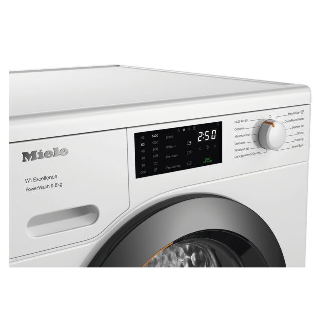 Miele WEB365 WCS 8kg 1400 Spin Washing Machine - Lotus White
