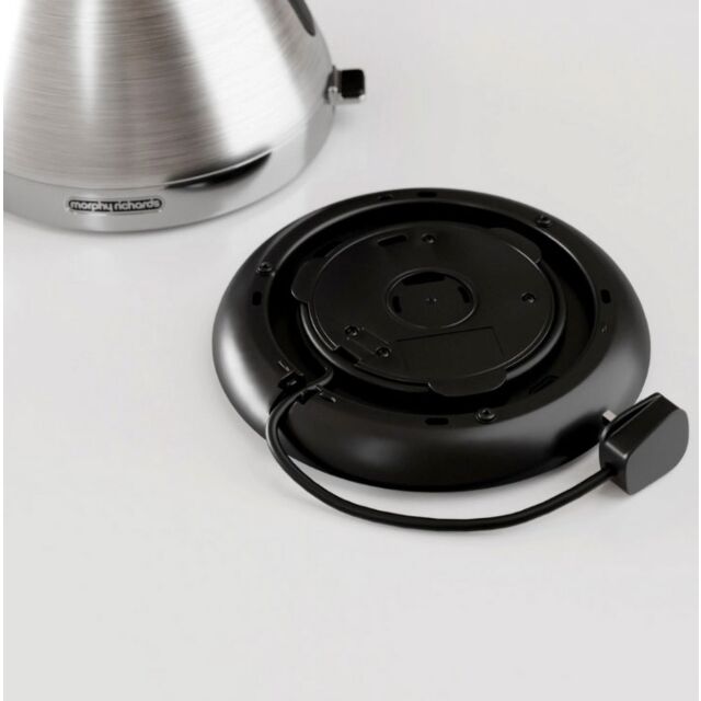 Morphy Richards 100130 1.5 Litres Venture Pyramid Rapid Boil Kettle - Brushed Stainless Steel