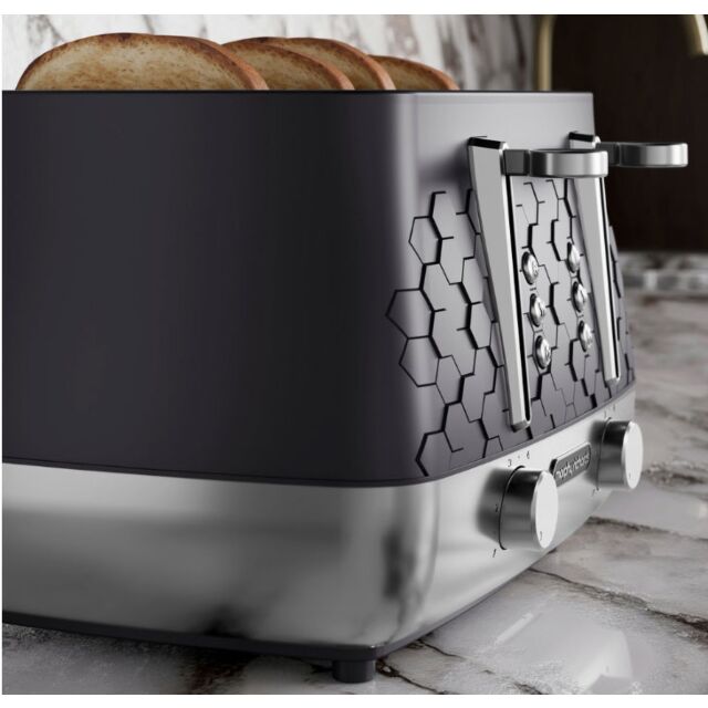 Morphy Richards 243020 Cassini 4-Slice Toaster Moonless Night - Black
