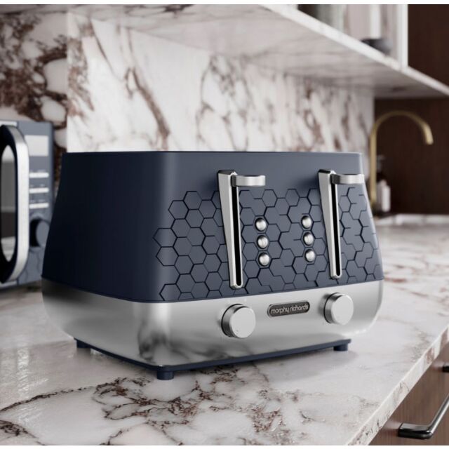 Morphy Richards 243021 Cassini 4-Slice Toaster Outer Space - Blue