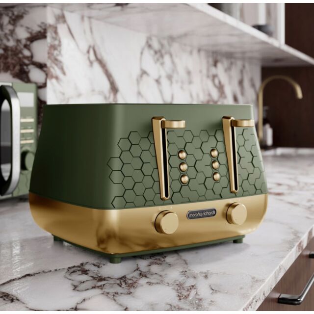 Morphy Richards 243022 Cassini 4-Slice Toaster Olivine - Green