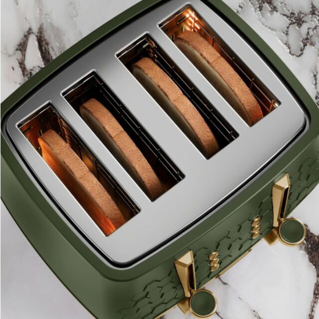 Morphy Richards 243022 Cassini 4-Slice Toaster Olivine - Green