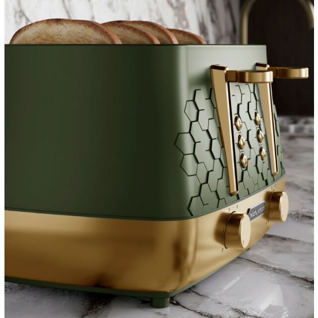 Morphy Richards 243022 Cassini 4-Slice Toaster Olivine - Green