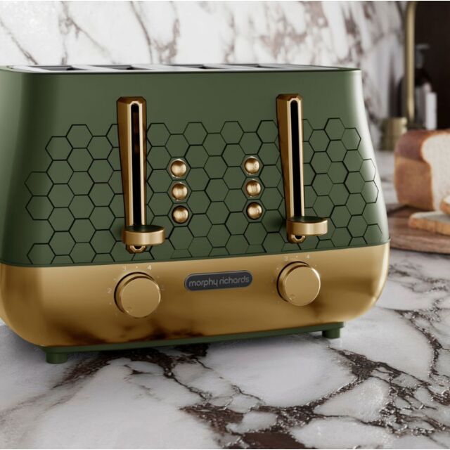 Morphy Richards 243022 Cassini 4-Slice Toaster Olivine - Green