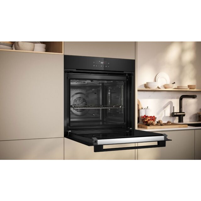 Neff B2CCJ7AK0B N 30, Built-In Oven, 60 X 60 Cm, Black, Pyrolytic Oven