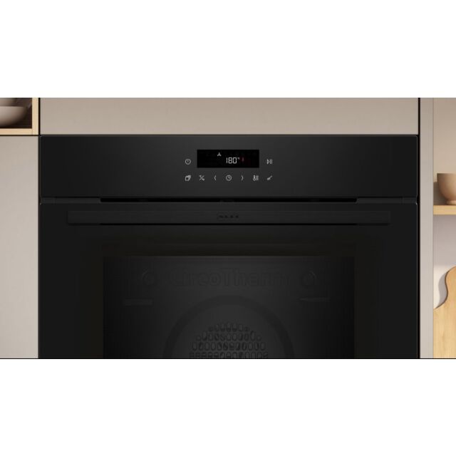 Neff B2CCJ7AK0B N 30, Built-In Oven, 60 X 60 Cm, Black, Pyrolytic Oven