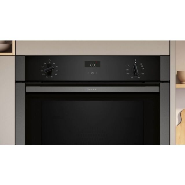 Neff B3ACE4AG3B N 50, Built-in oven, 60 x 60 cm, Graphite-Grey, Slide & Hide