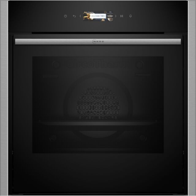 Neff B54CR71N0B N 70, Built-in oven, 60 x 60 cm, Stainless steel, Hide & Slide, Pyrolytic Oven