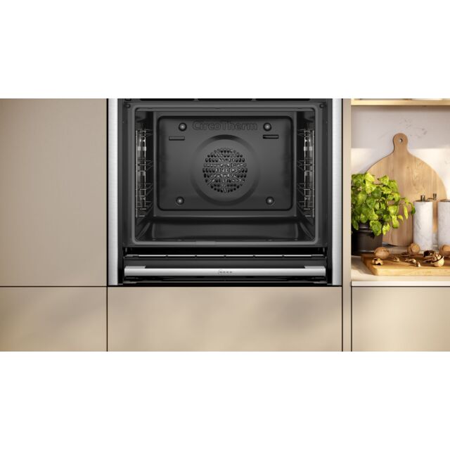 Neff B54CR71N0B N 70, Built-in oven, 60 x 60 cm, Stainless steel, Hide & Slide, Pyrolytic Oven