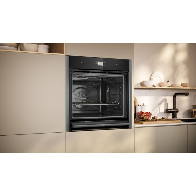 Neff B64CS71G0B N 90, Built-in oven, 60 x 60 cm, Graphite-Grey, Slide & Hide, Pyrolytic Oven