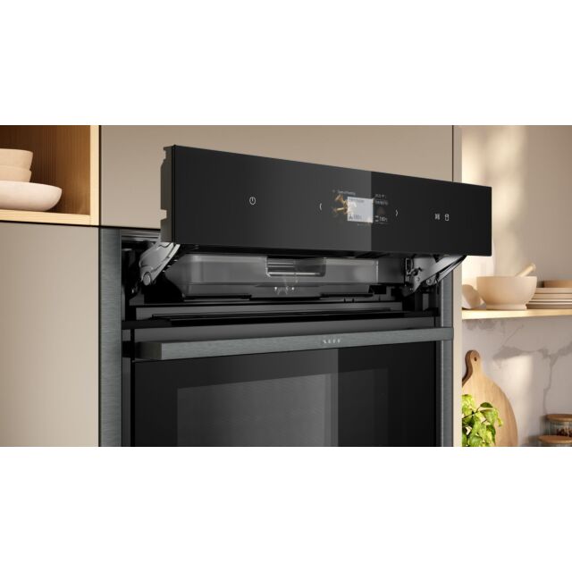 Neff B64FS31G0B N 90, Built-in oven with steam function, 60 x 60 cm, Graphite-Grey, Slide & Hide