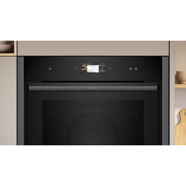 Neff B64FS31G0B N 90, Built-in oven with steam function, 60 x 60 cm, Graphite-Grey, Slide & Hide