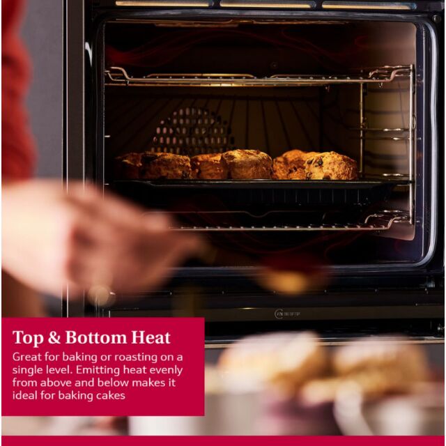Neff B6ACH7AG7B N 50, Built-in oven, 60 x 60 cm, Graphite-Grey, Slide & Hide, Pyrolytic Oven