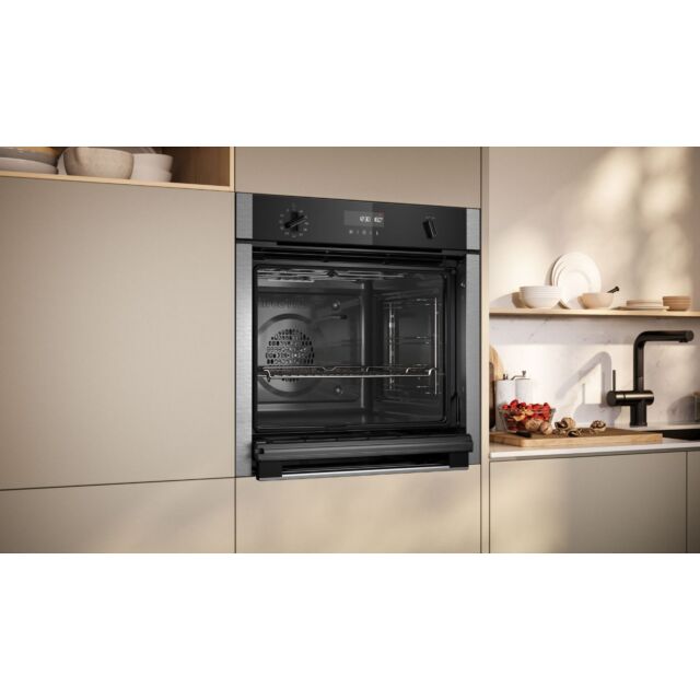 Neff B6ACH7AN7B N 50, Built-in oven, 60 x 60 cm, Stainless steel, Slide & Hide, Pyrolytic Oven