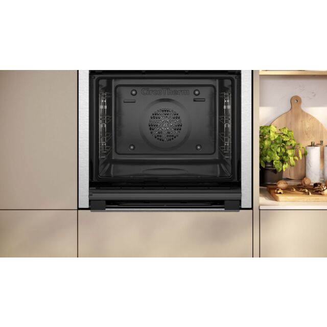Neff B6ACH7AN7B N 50, Built-in oven, 60 x 60 cm, Stainless steel, Slide & Hide, Pyrolytic Oven