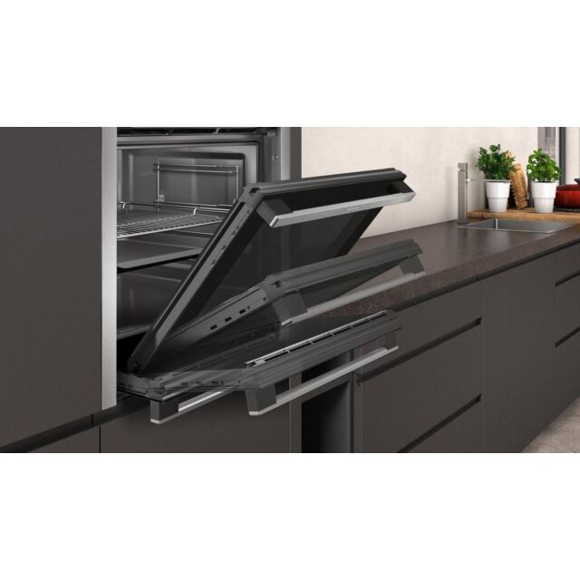 Neff B6ACH7HH0B  Slide+Hide door, N 50, Built-in oven, 60 x 60 cm, Stainless steel