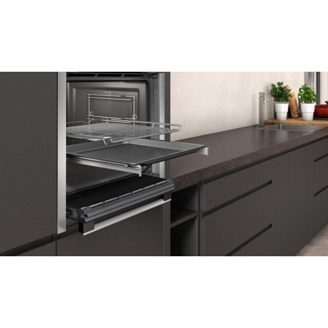 Neff B6ACH7HH0B  Slide+Hide door, N 50, Built-in oven, 60 x 60 cm, Stainless steel