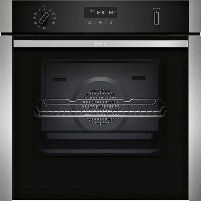 Neff B6ACH7HH0B  Slide+Hide door, N 50, Built-in oven, 60 x 60 cm, Stainless steel