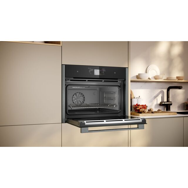 Neff C24FT53G0B Electronic N 90 Built-in compact oven with steam function - 60 x 45 cm - Graphite-Grey