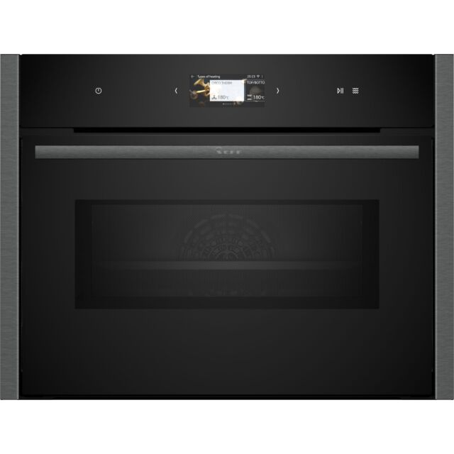 Neff C24MS71G0B Electronic N90 Built-in compact oven with microwave function - 60 x 45 cm - Graphite-Grey