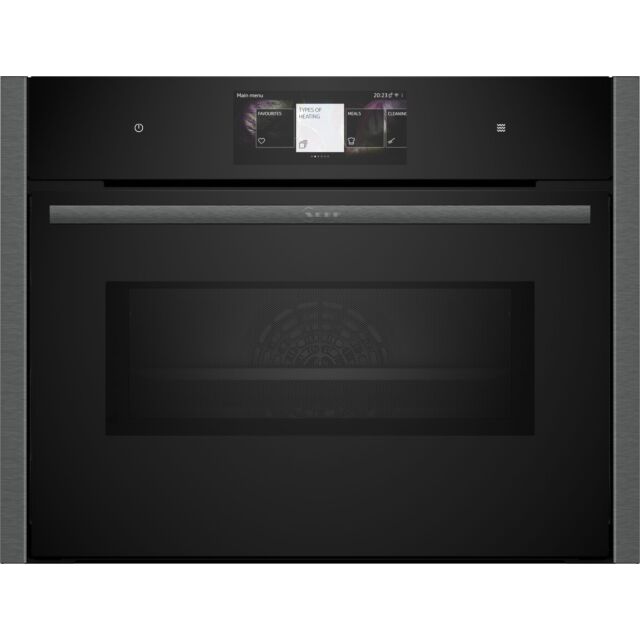 Neff C24MT73G0B N90, Built-in compact oven with microwave function, 60 x 45 cm, Graphite-Grey