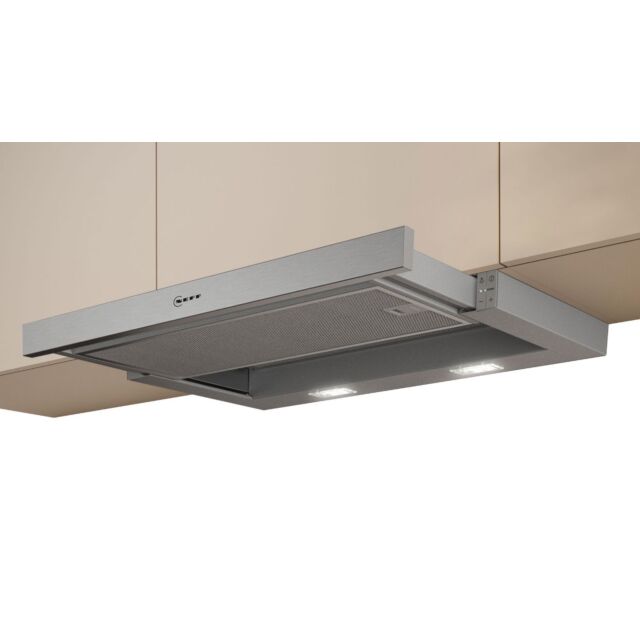 Neff D46ED22N1B 60cm wide, Logo design handle, 3 speed + 1 Intensive, Easy Electronic Controls, LED 