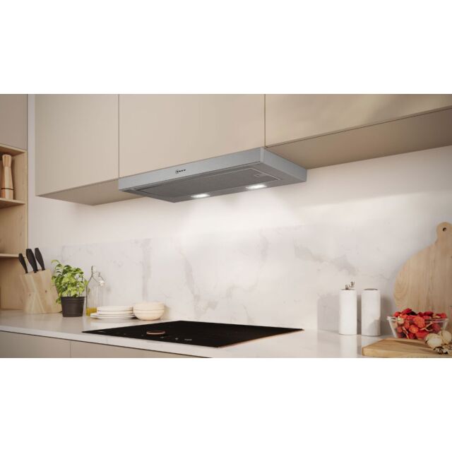 Neff D46ED22N1B 60cm wide, Logo design handle, 3 speed + 1 Intensive, Easy Electronic Controls, LED 