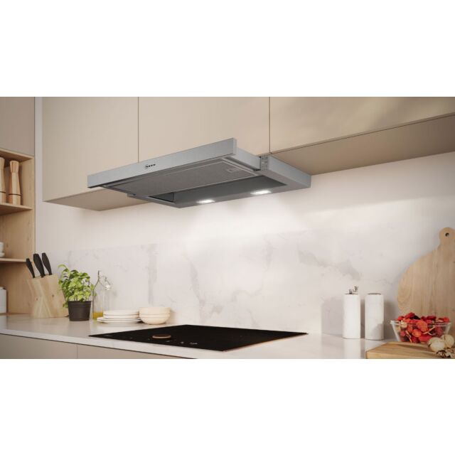 Neff D46ED22N1B 60cm wide, Logo design handle, 3 speed + 1 Intensive, Easy Electronic Controls, LED 
