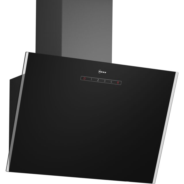 Neff D63IDK1S0B N 30, Wall-mounted cooker hood, 60 cm, clear glass black printed