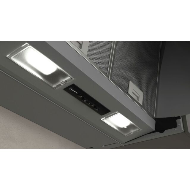 Neff D64MAC1X0B 60cm, 3 speed, push buttons, LED lights, high extraction rate. Recirculating Filter:
