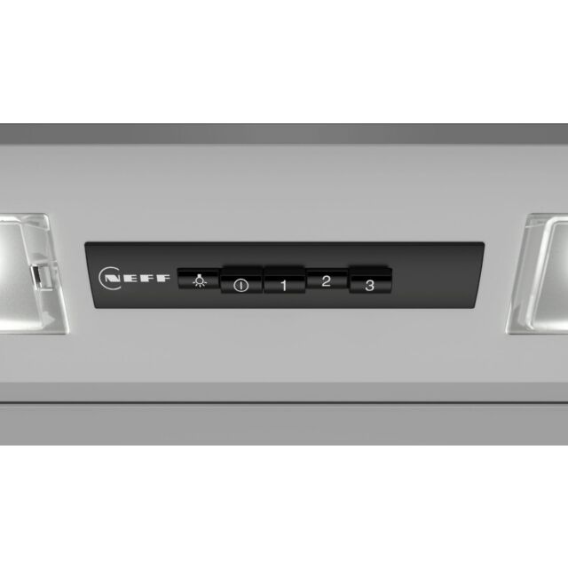 Neff D64MAC1X0B 60cm, 3 speed, push buttons, LED lights, high extraction rate. Recirculating Filter: