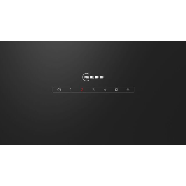 Neff D65IFN1S0B N 50, Wall-mounted cooker hood, 60 cm, clear glass black printed