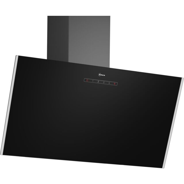 Neff D83IDK1S0B N 30, Wall-mounted cooker hood, 80 cm, clear glass black printed