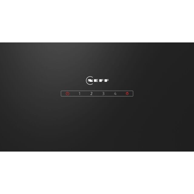 Neff D83IDK1S0B N 30, Wall-mounted cooker hood, 80 cm, clear glass black printed