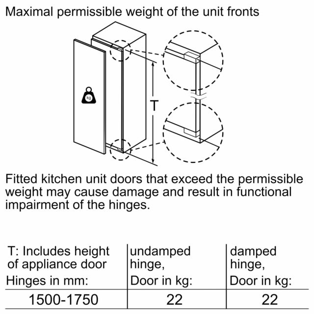 Neff GI7812EE0G N 50, Built-in freezer, 177.2 x 55.8 cm, flat hinge