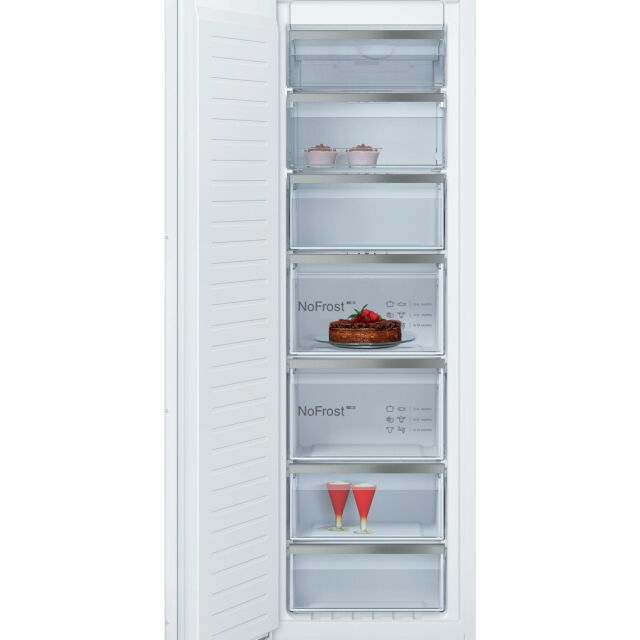 Neff GI7815CE0G N 90, Built-in freezer, 177.2 x 55.8 cm, soft close flat hinge