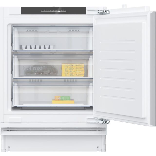 Neff GU7212FE0G N 50, Built-in freezer, 82 x 59.8 cm, flat hinge