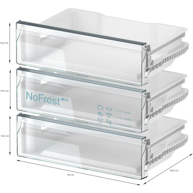 Neff GU7212FE0G N 50, Built-in freezer, 82 x 59.8 cm, flat hinge
