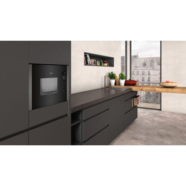 Neff HLAWD23G0B N 50, Built-in microwave oven 800W, Graphite-Grey, 20L